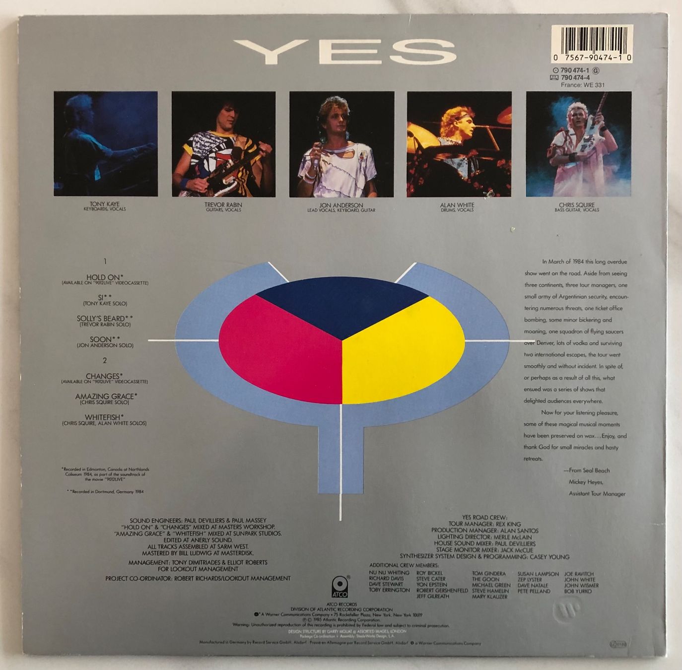 Dischi in vinile: YES - 9012LIVE - THE SOLO – Usato da Poliez-Pittet venduto da Newtown-Records 1