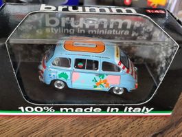 Fiat 600D Multipla Graziano Rossi Motorhome 1960 1:43 brumm
