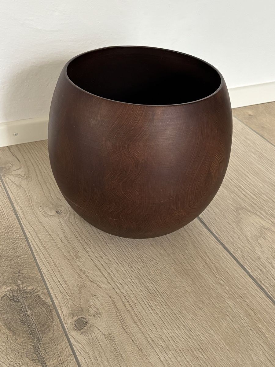 Vasi per fiori: Pflanzen Übertopf/Cachepot in Holzoptik – Nuovo (secondo la descrizione) da Forch venduto da pegasus113