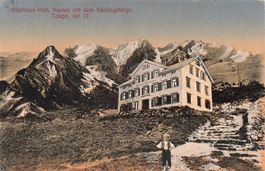 Gasthaus Kasten mit dem säntisgebirge