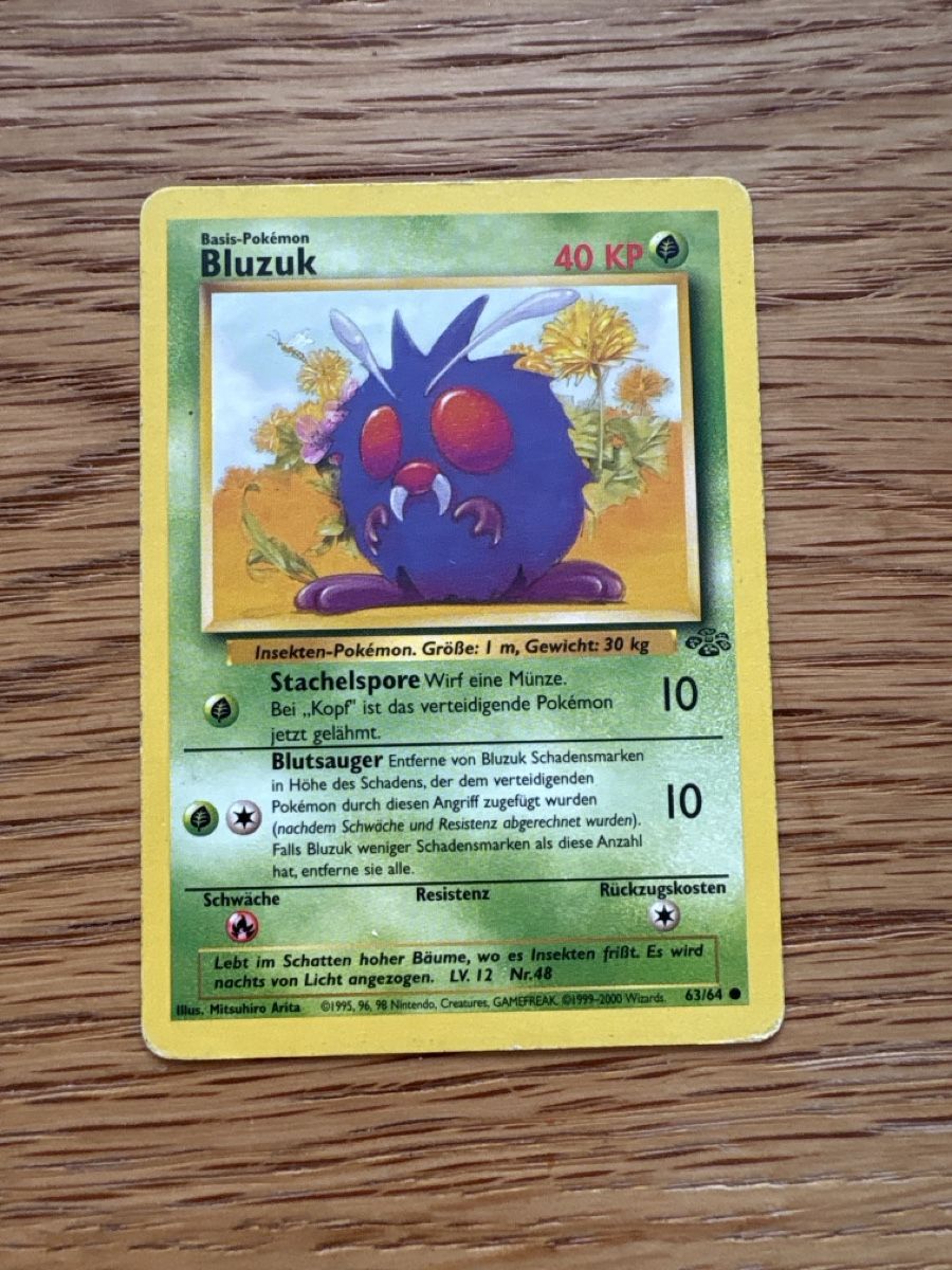 Pokémon Carte collezionabili: Pokemon, Bluzuk, Jungle/Dschungel – Usato da Zürich venduto da el_marcel