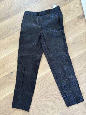 Pantalon de soirée Noir Brillant Zara