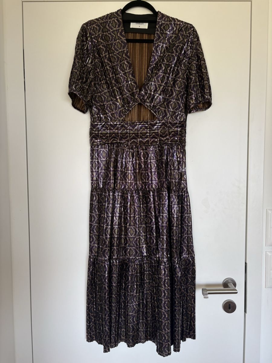 Ba&Sh Robes: Robe Bash midi plissée violette métallisée neuve – Neuf (Voir description) à Prilly par mai_ktw8 1