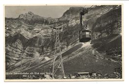 Schwägalp (AR) Säntis-Schwebebahn - Foto-AK - Appenzell 1935
