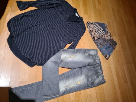 MEGA cooles langes Hemd,coole Jeans + Mini