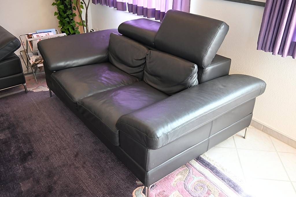 Sofas: 2-er und 3-er Sofa, Leder – Gebraucht aus Niederscherli von chr_nwk6 1