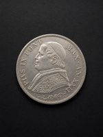 Vatikan 10 Soldi 1867 Papst Pius IX Original historische