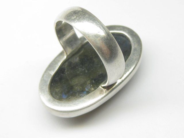 Anelli: Vintage Ring Silber 925 Labradorit Gr. 60 – Usato da Ermatingen venduto da Decovin 6
