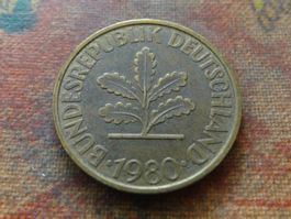 DEUTSCHLAND 10 Pfennig 1980  (Z)