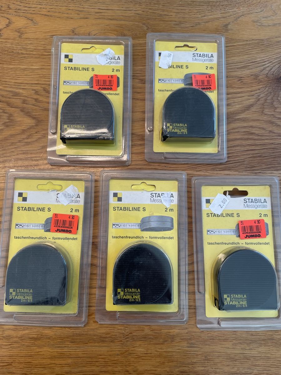 Misurare: Taschenbandmass, 2 m, 5 Stück im Set – Nuovo (secondo la descrizione) da Niederbüren venduto da poschti