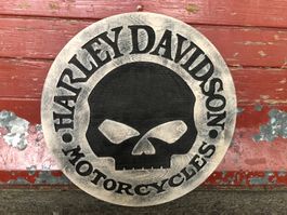 Harley Davidson motor cycles skull