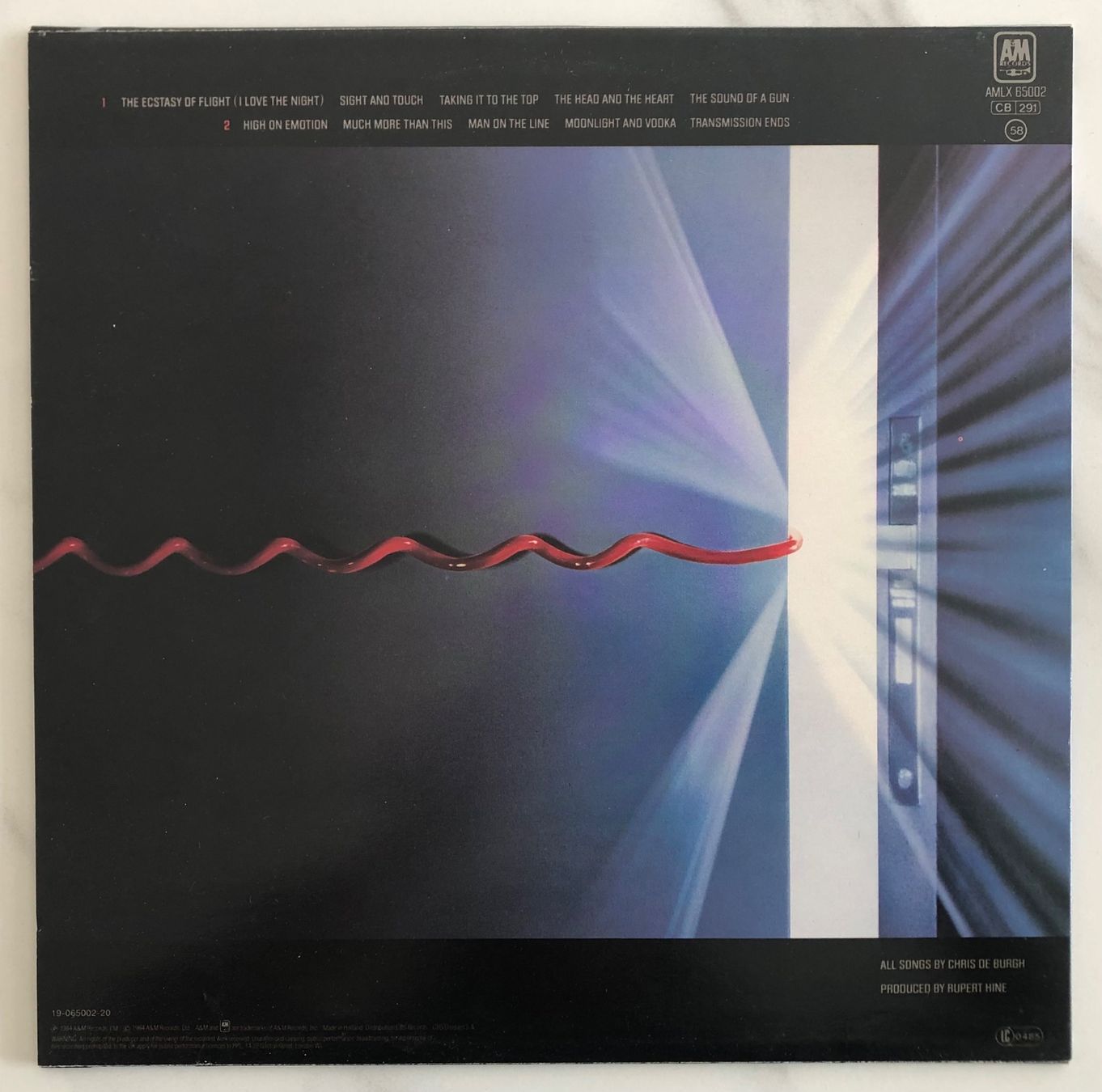Dischi in vinile: CHRIS DE BURGH - MAN ON THE LINE – Usato da Poliez-Pittet venduto da Newtown-Records 1