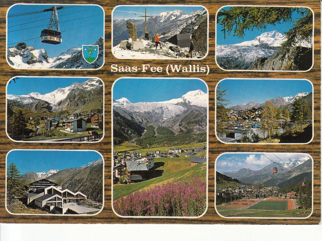 Ansichtskarten: Saas Fee 1981 – Gebraucht aus Bürglen TG von StampGraf