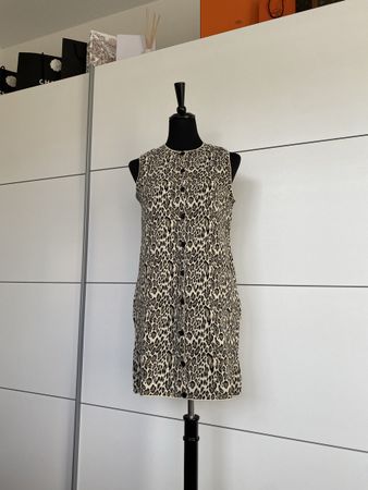 Strick Kleid in Leoparden Muster Gr. M / Kleid