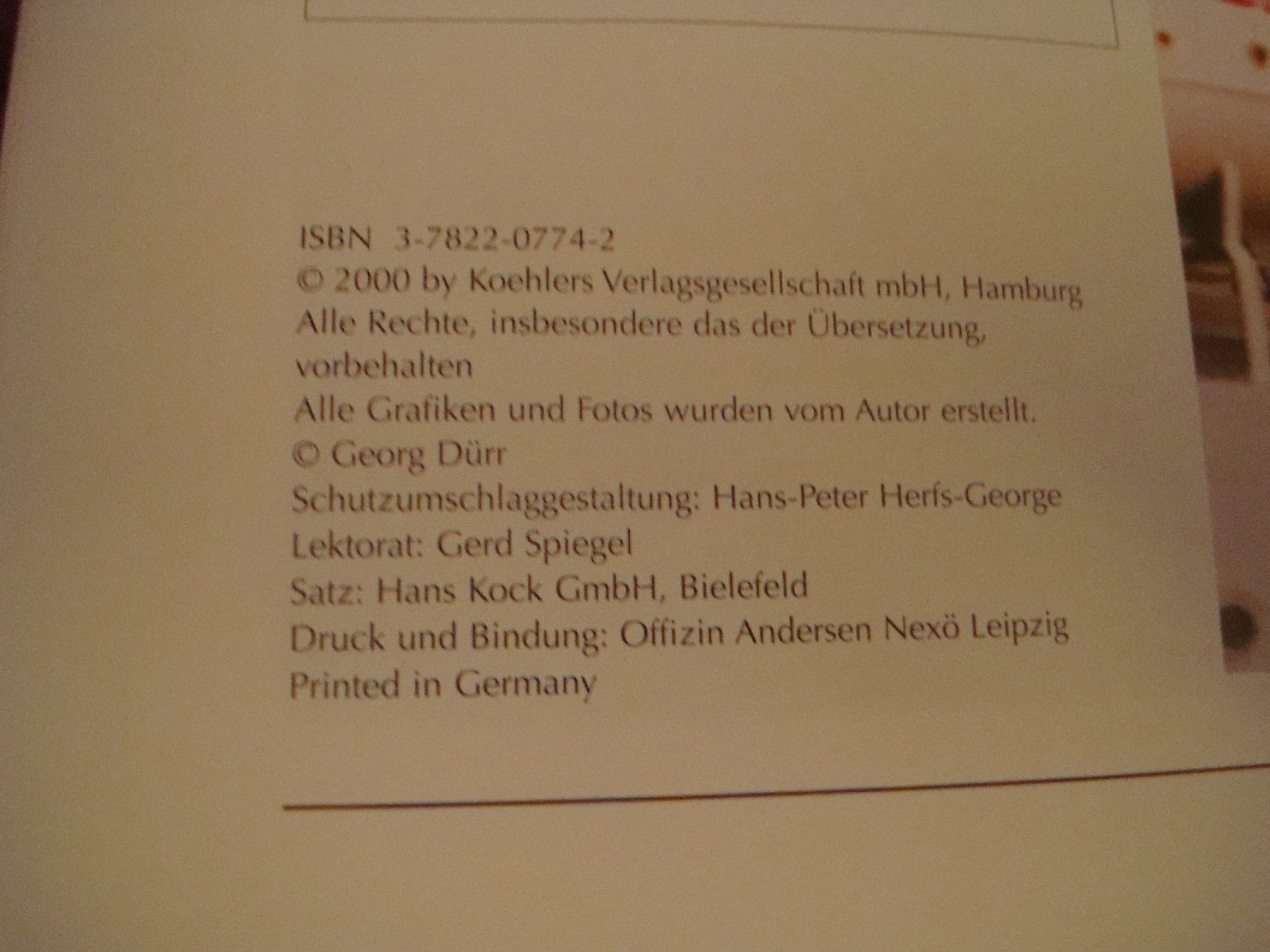 Bücher: Buch - Schiffsmodelle meisterhaft gebaut - Georg Dürr - 2000 – Gebraucht aus Neuenegg von flohcante 1
