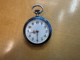 Antike Taschenuhr Remontoir 10 Rubis  800 Silber