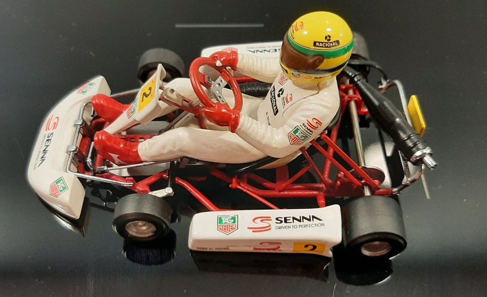 Ayrton Senna Kart Modell Paris Bercy 1993 Minichamps 1:18 