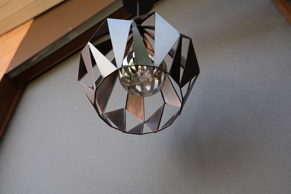 Kronleuchter & Deckenlampen: Hängeleuchte geometrisch Metall neuwertig – Neu (gemäss Beschreibung) aus Oberwil BL von A.Kaiser 1