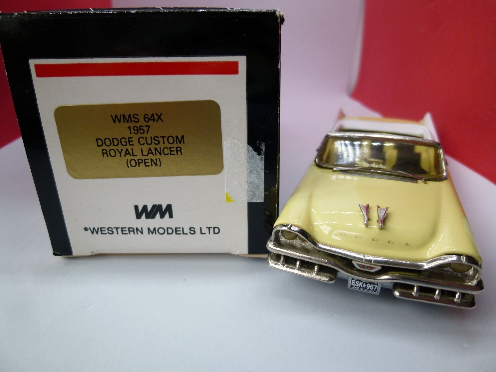 Brooklin Modellautos: WESTERN Models - Dodge Custom Royal Cabrio - leicht defekt – Gebraucht aus Reiden von mondial2 1