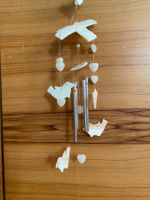 Perlmutt Edelstein Glocken-Klangspiel Wind Vögel und Herzen