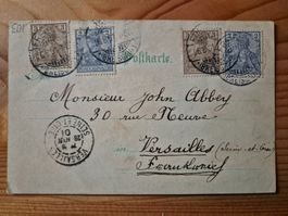 AK-DE-Frankeich gelaufen aus 1901 Zustand gem.Bilder
