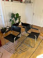 4x Freischwinger Sessel, Made in Italy (S33/S34-Stil)