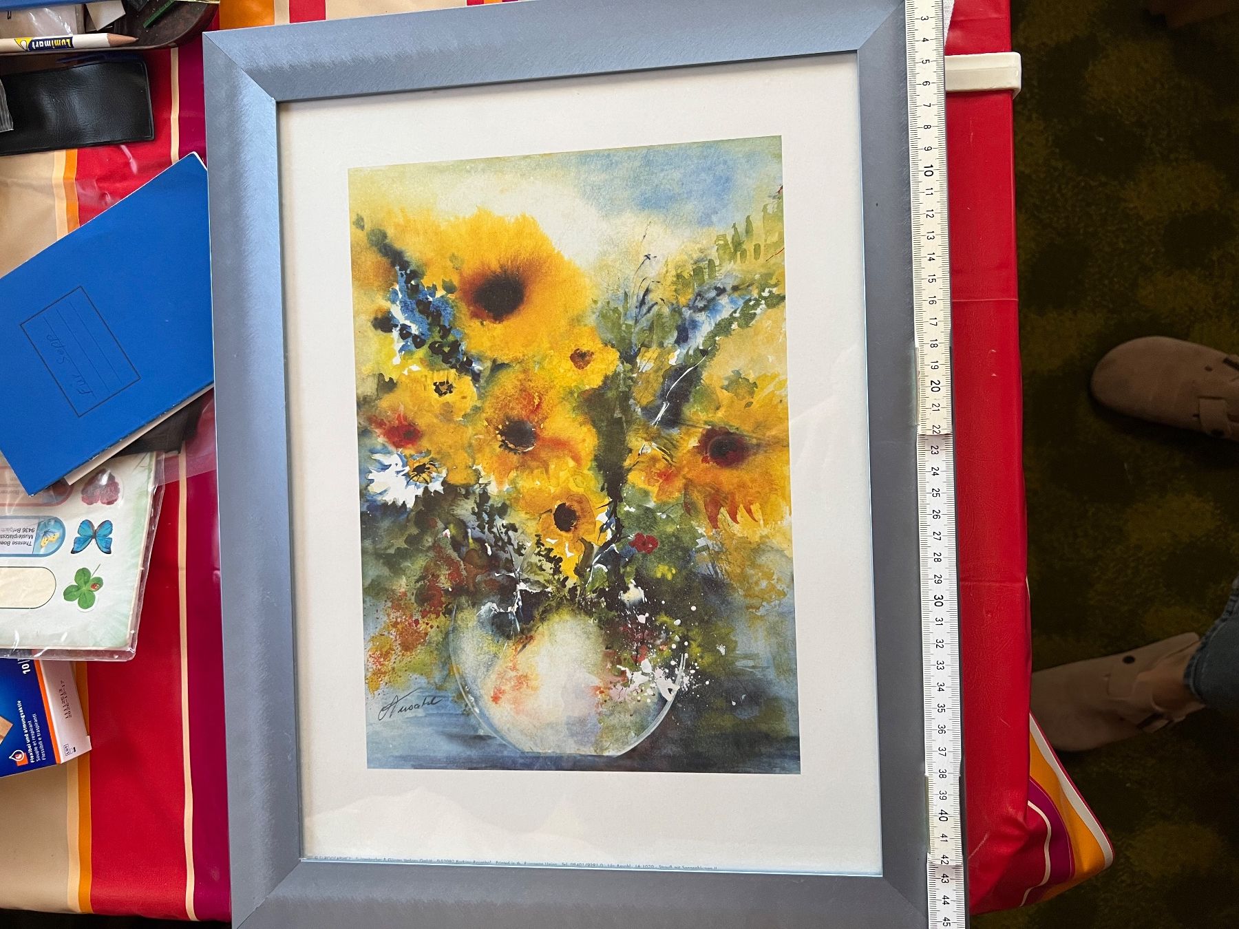 Dipinti: Sonnenblumen in Vase gerahmt – Usato da St. Gallen venduto da Allu90er 1