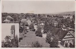 Bertenswil (Luz.) bei Rothenburg, Dorfansicht. 1935