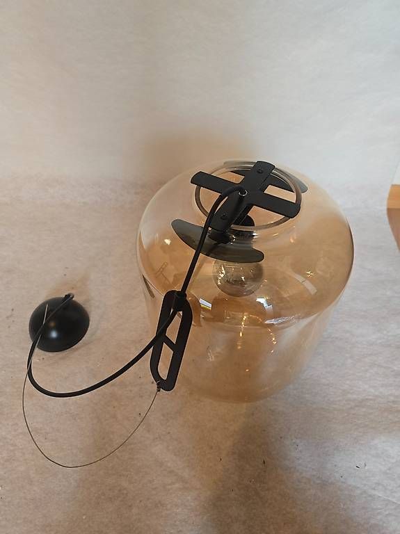 Lustres & lampes de plafonds: Deckenlampe Glas gr. – D'occasion à Salez par Roland.wo 1