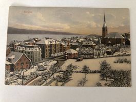 Horgen Winteransicht See Kirche