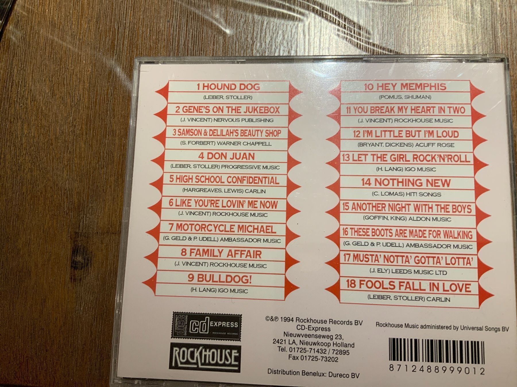 CD: Jean Vincent, Jean’s on the Jukebox, CD – Usato da Uster venduto da Macita56 1