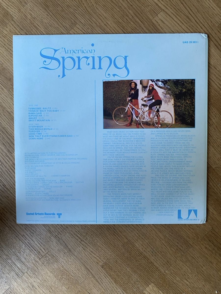 Schallplatten: American Spring LP – Gebraucht aus Zürich von honey-k 1