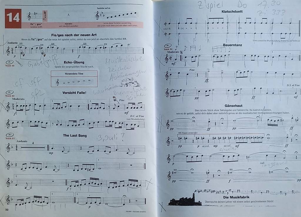 Strumenti musicali: Klarinette Lernheft 2, inkl CD – Usato da Suhr venduto da Joburgerli 2