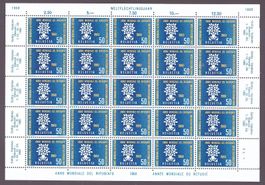 1960 50 Rappen Bogen postfrisch
