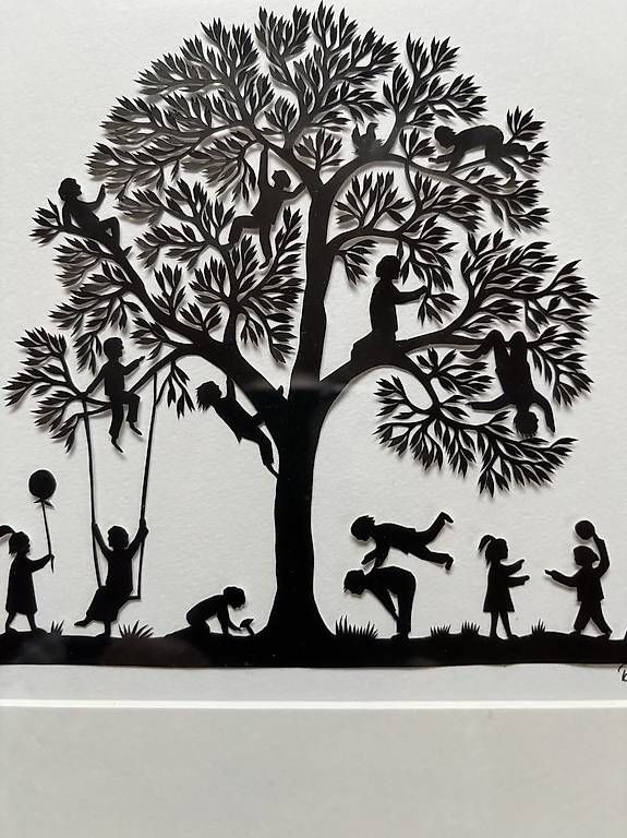 Grafiken & Lithographien: Scherenschnitt mit 15 Kindern – Gebraucht aus Zihlschlacht von peter.staecker2 1