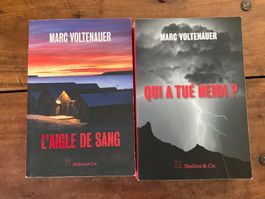Lot de 2 livres Marc Volténauer L'Aigle de Sang Qui a tué...
