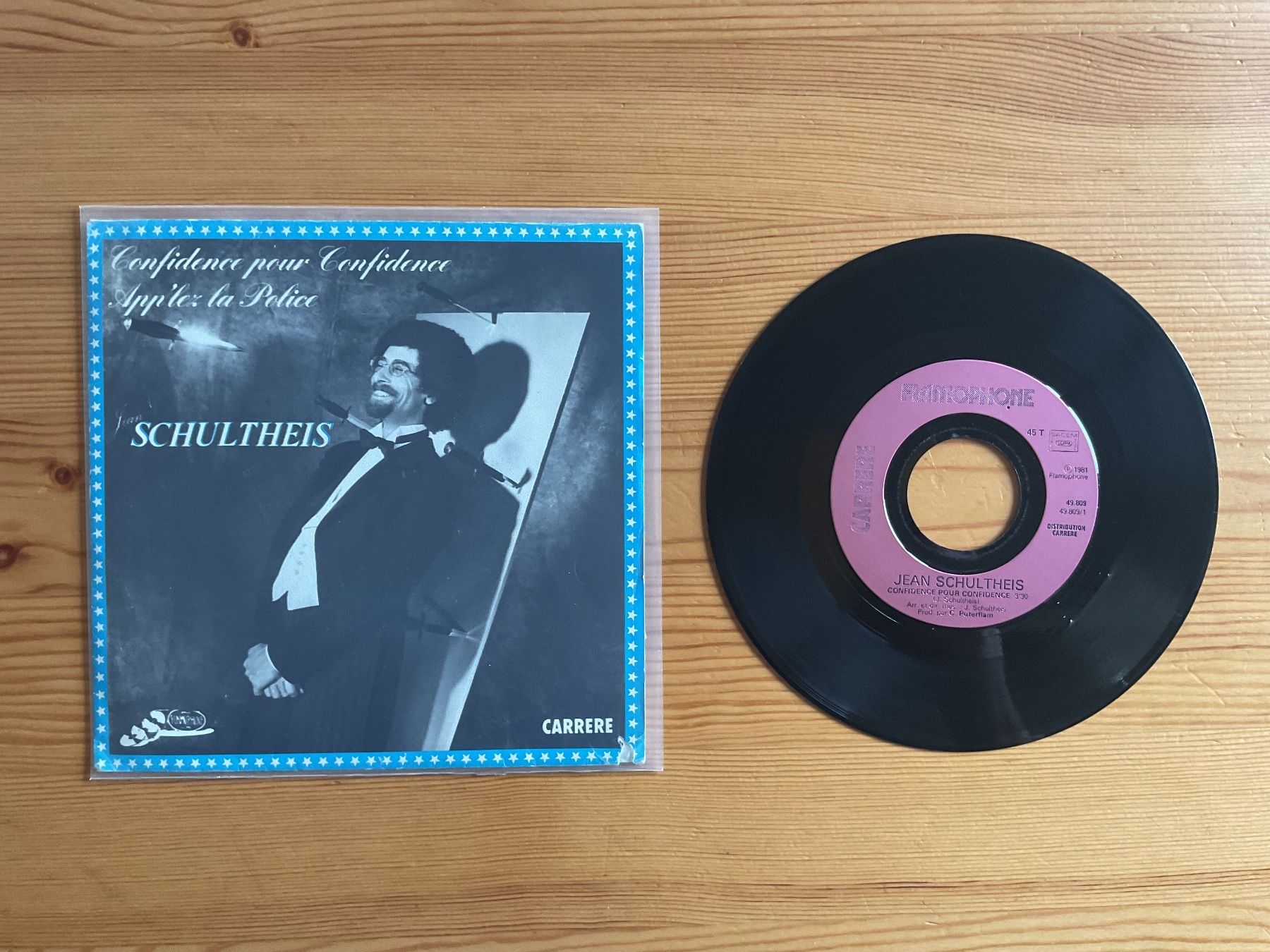 Vinyles: Single 7’’ - Jean Schultheis / Confidence pour confidence – D'occasion à Ocourt par ocourtois