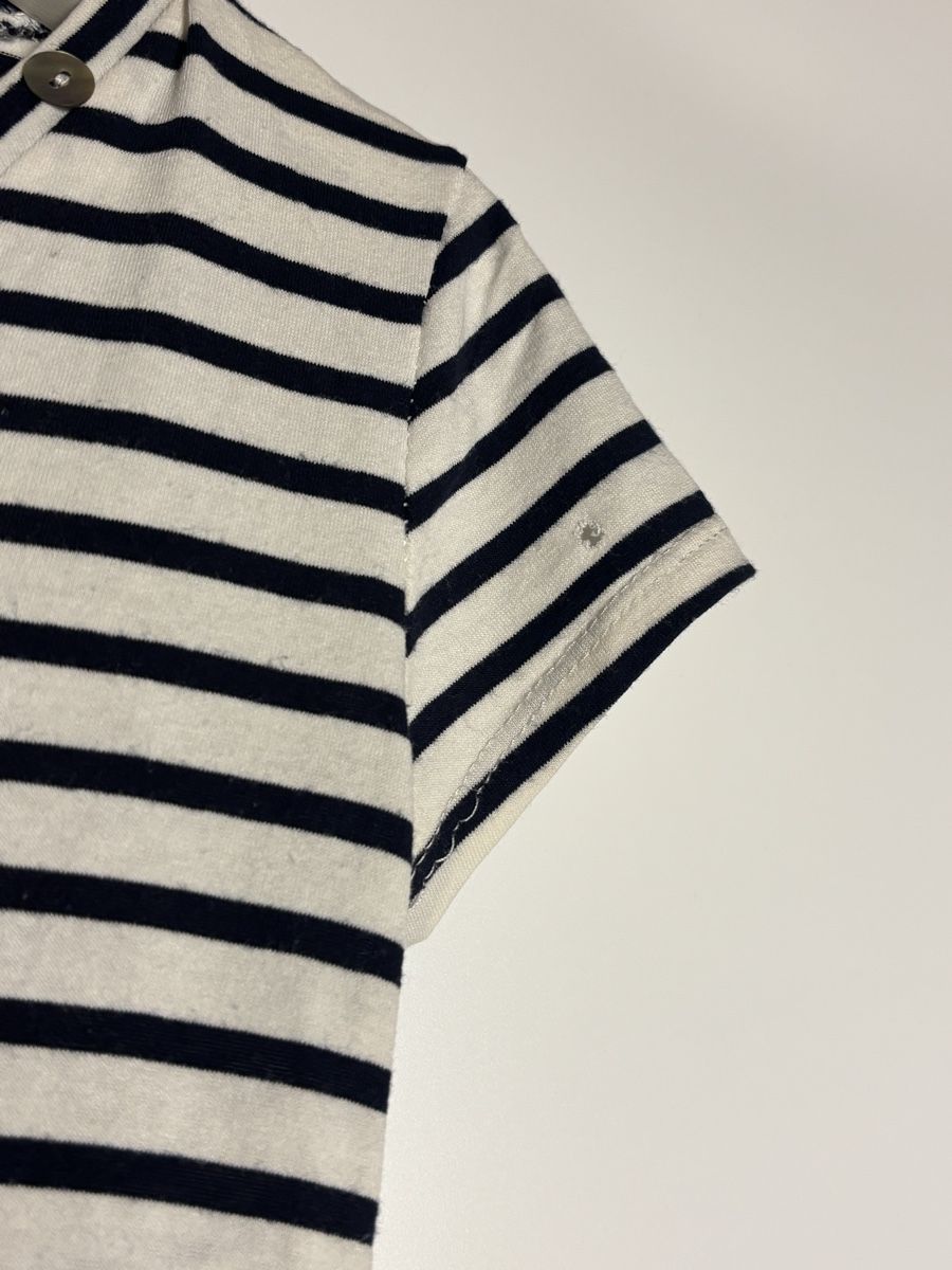 T-shirt: vintage striped button shirt – Usato da Leissigen venduto da lamooniade 5