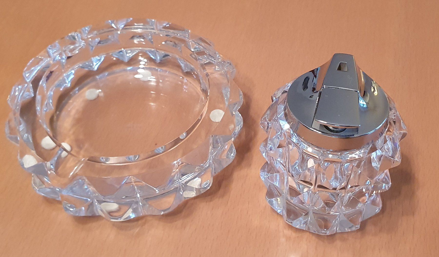 Rosenthal Portacenere: Raucherset , Rosenthal, Kristallglas – Usato da Kreuzlingen venduto da Rschweiz1 5
