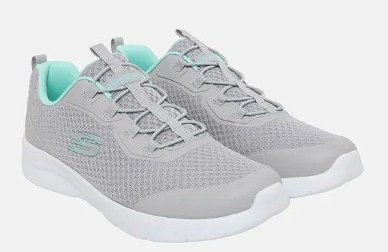 Skechers Damenschuhe: SKECHERS Dynamight 2.0 Social Orbit Sneaker 38.5 Grau Aqua – Neu und originalverpackt aus Suhr von Juvelia 6