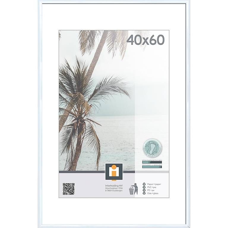 Cornici: Cornice bianca 40x60 cm con vetro – Nuovo e nell'imballaggio originale da Cadempino venduto da sik8io 1