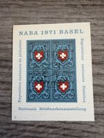NABA 1971 Basel Briefmarken Ausstellung Block