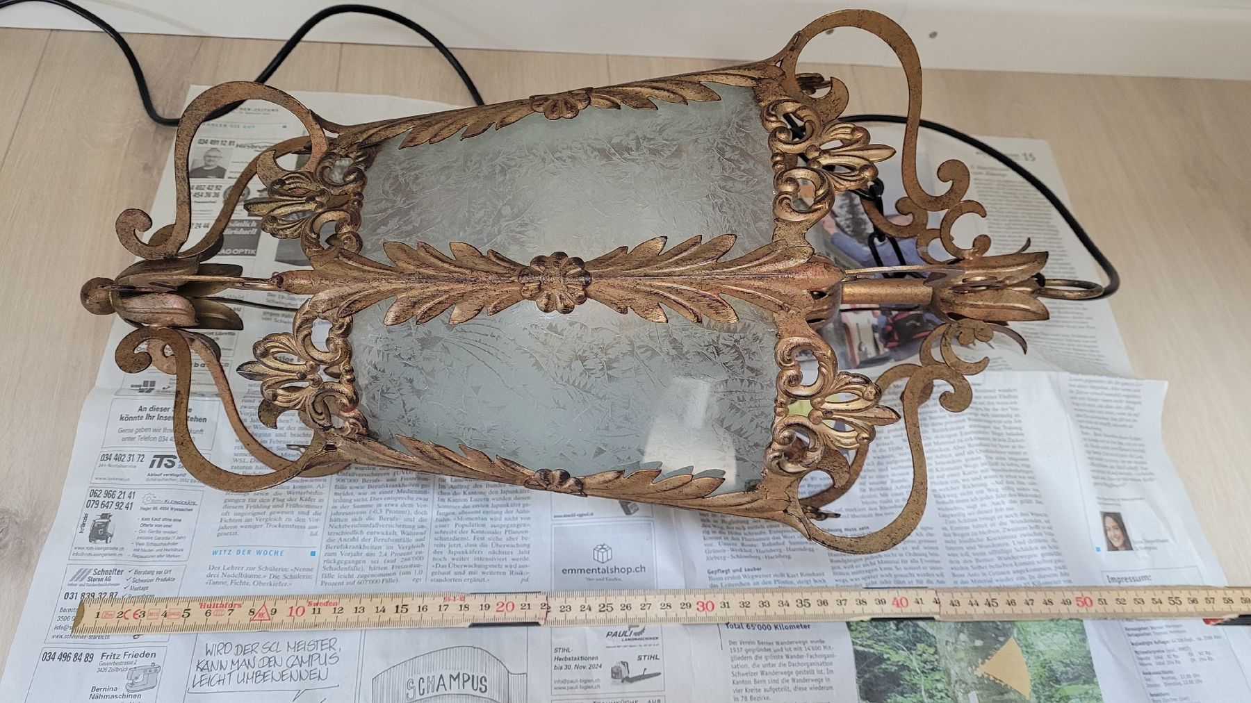 Lampade: wunderschöne, antike Lampe – Usato da Grosshöchstetten venduto da Dirue