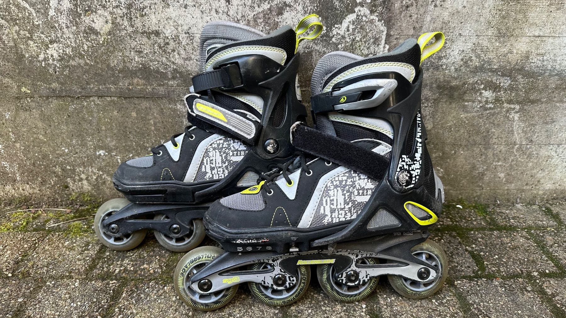 Pattini in linea & Pattini a rotelle: Verstellbare Inlineskates Grösse 36.5- 40.5 – Usato da Schönenbuch venduto da marisli80