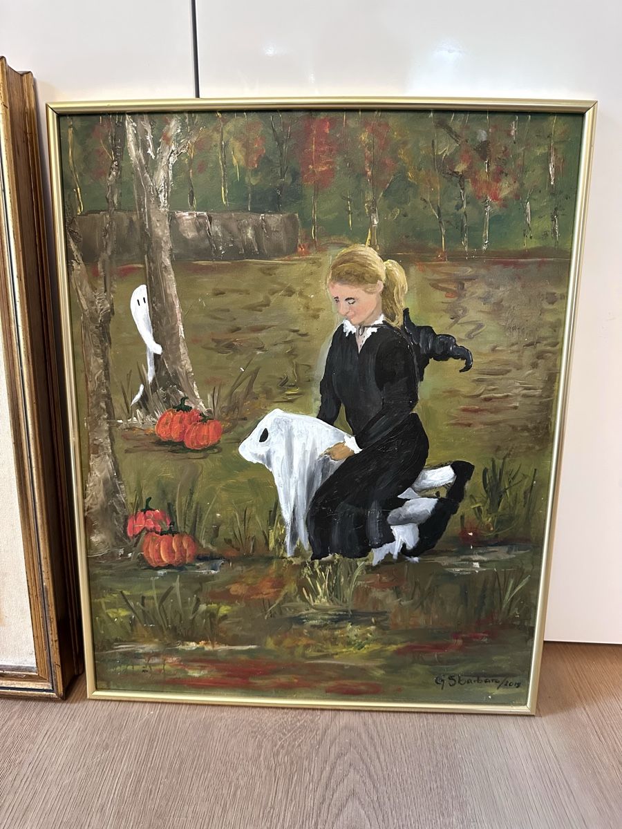 Tutte le decorazioni: Thrifted Ghost Gemälde Herbst/Halloween Dekoration – Nuovo (secondo la descrizione) da Obfelden venduto da RichardS.