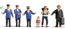 NOCH 15001 H0 Bahnbeamte & Reisende