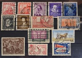 Spanien Briefmarken-Lot – Republik, Franco, Jubiläum, Kunst