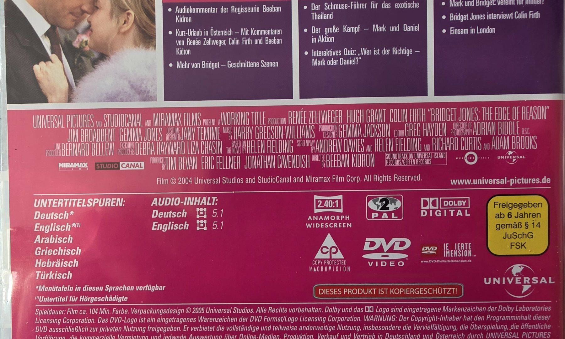 Tous les DVDs: DVD Bridget Jones - Renee Zellweger – D'occasion à Oetwil am See par fineli2 1