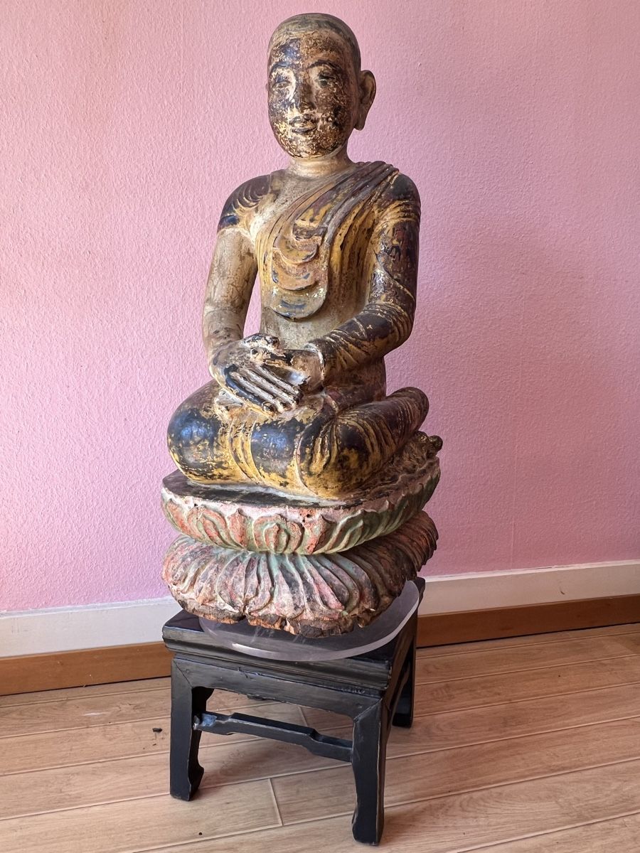 Sculture & Statue: Antike Siam Buddha Statue, Holz – Usato da Zürich venduto da juergarno 1