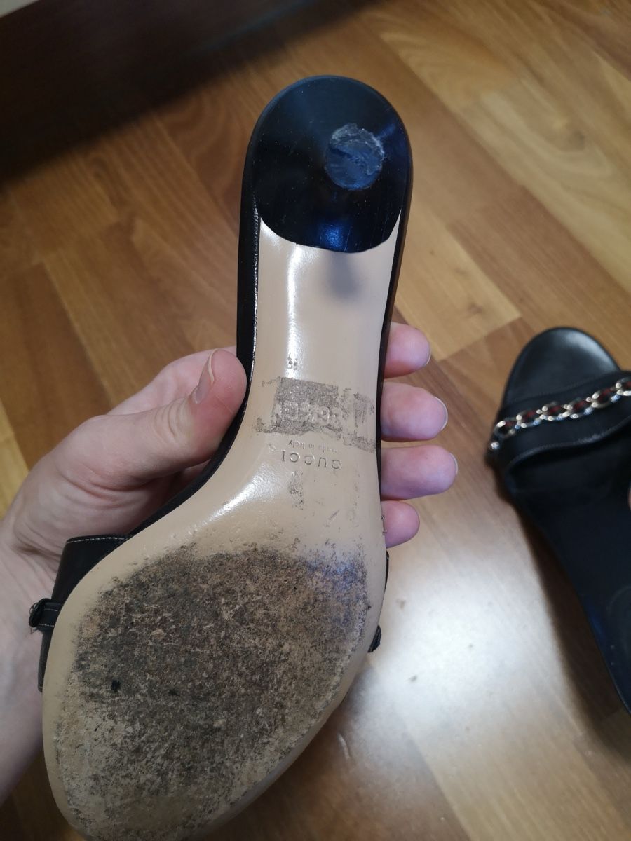 Gucci Damenschuhe: Gucci Mules Vintage Y2K Leder – Gebraucht aus Bern von LoveVintageY2K 2